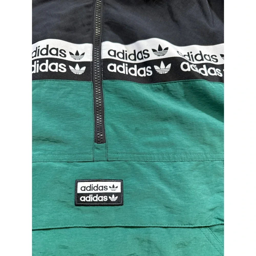 Adidas Vocal Windbreaker Anorak M Retro Jacket Collegiate Track Sports BLKD 2.0